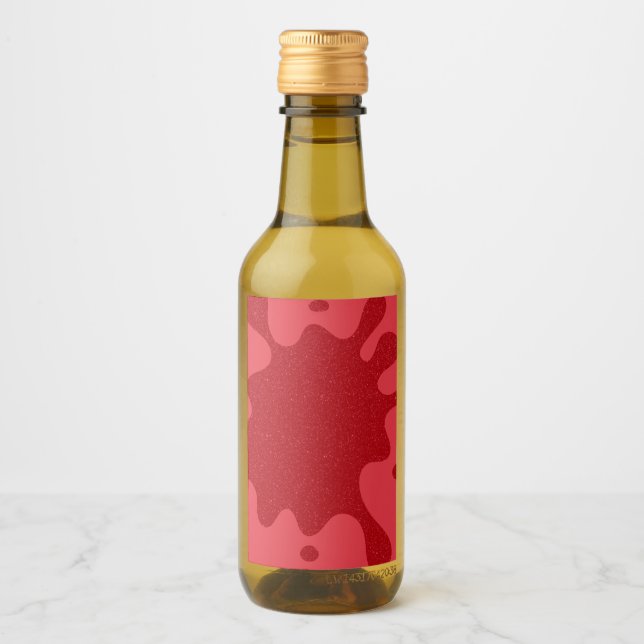Tomato Red Splash Bottle Label Design – Customize (Front)