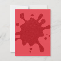 Tomato-Red Splash Semi-Gloss Postcard – Customize