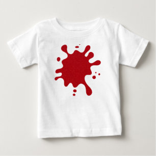 Tomato Red Splat Baby T-Shirt – Customizable