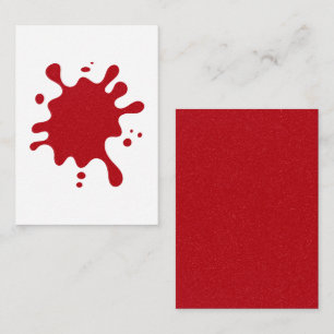 Tomato Red Splat Business Insert Card