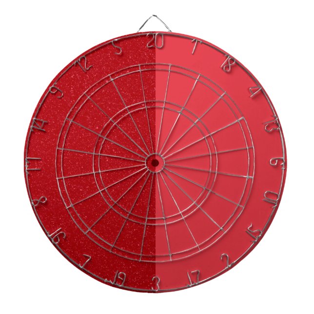 Tomato Red Split Dartboard – Customizable (Front)
