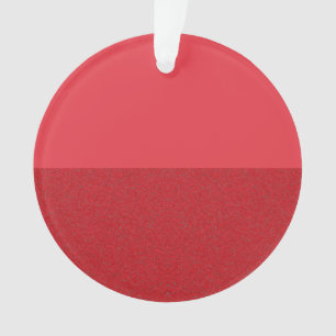 Tomato Red Split-Finish Acrylic Ornament (Custom)