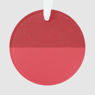 Tomato Red Split‐Finish Acrylic Ornament (Custom)