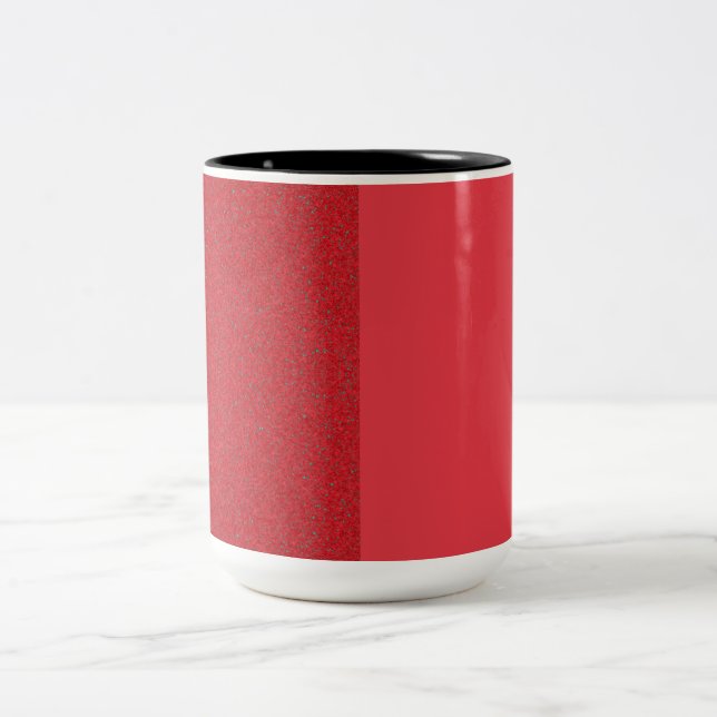 Tomato Red Split Speckle Ceramic Mug – Customize (Center)