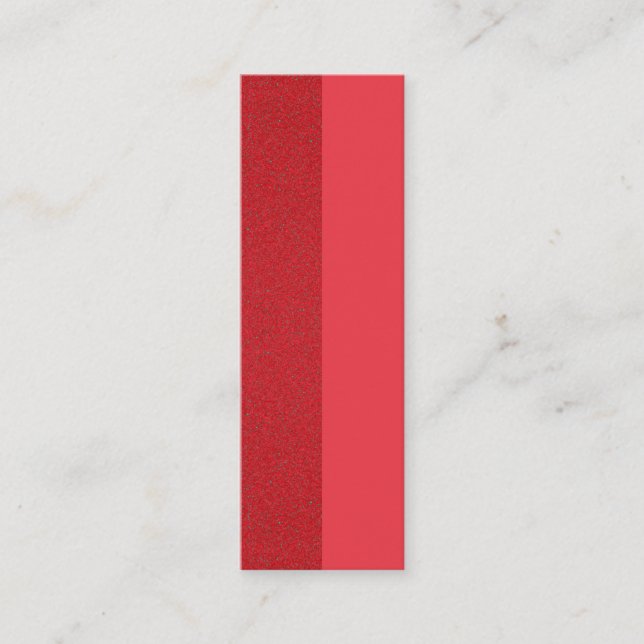 Tomato Red Split-Texture Business Card – Customize (Front)