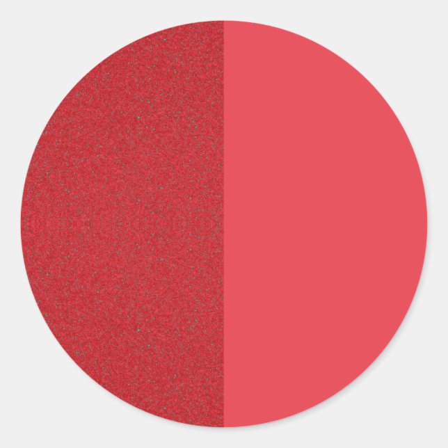 Tomato Red Split Texture Sticker – Customizable (Front)