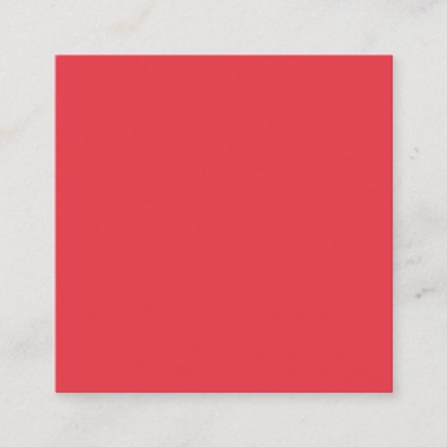 Tomato Red Square Enclosure Card – Customizable (Front)