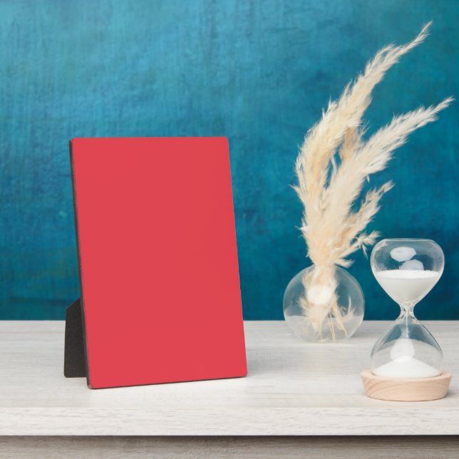 Tomato Red Tabletop Plaque – Customizable (Side)