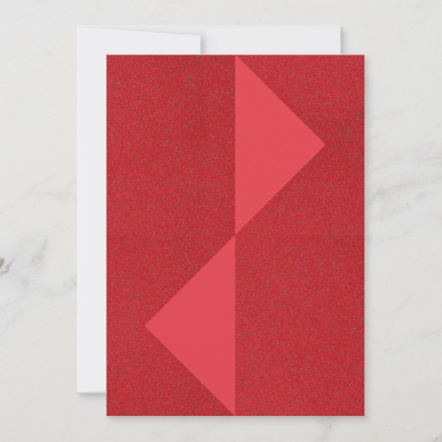 Tomato Red Twin Triangle Card – Customizable (Front)