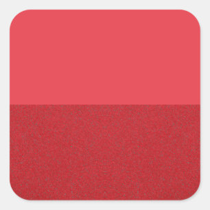 Tomato Red Two-Tone Square Sticker – Customizable