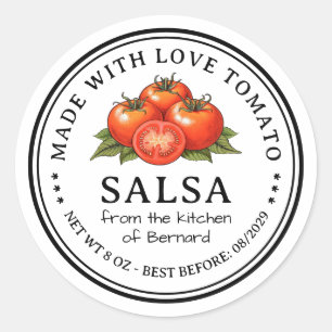 Tomato Salsa Preserve Label