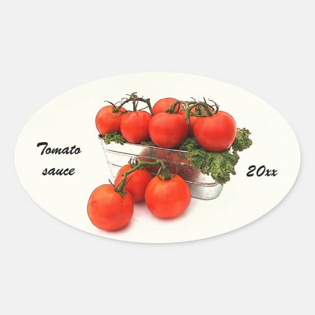 Tomato sauce canning label (Front)