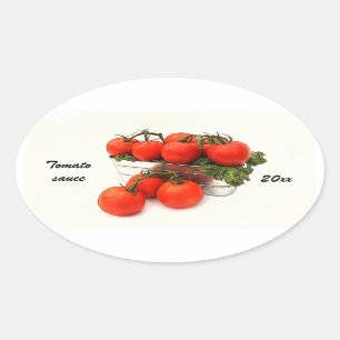 Tomato sauce canning label