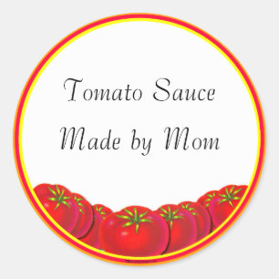 Tomato Sauce Custom Canning Labels