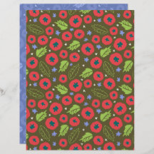 Tomato Scrapbook Paper