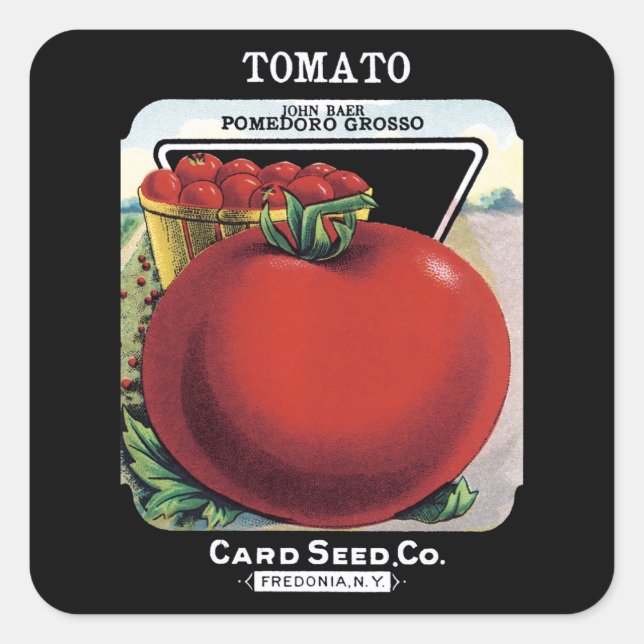 Tomato Seed Packet Label (Front)