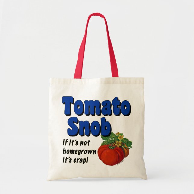 Tomato Snob Drôle Dire Sac fourre-tout (Devant)