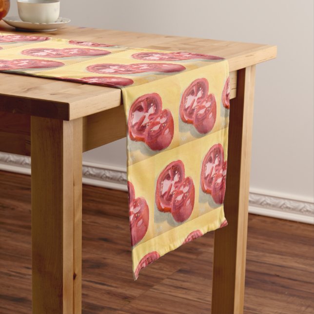 Tomato Study Medium Table Runner (In Situ)