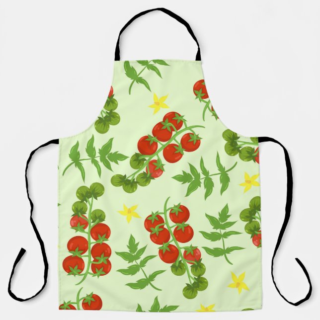 Tomato Tango: Vintage Vegetable Print Apron (Front)