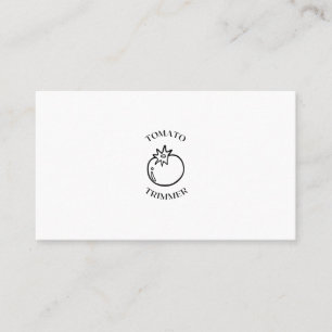 Tomato trimmer Gardening garden farming farm Business Card