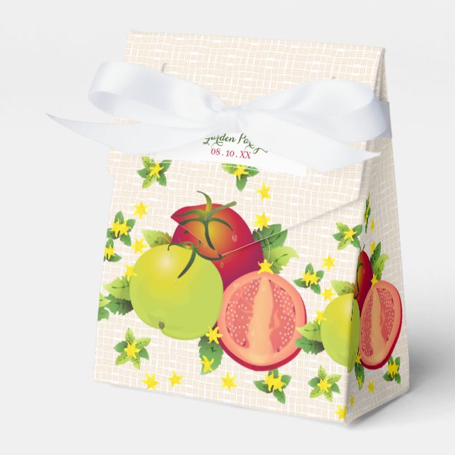 Tomato Vegetables Fruit Garden Favor Box (Front Side)