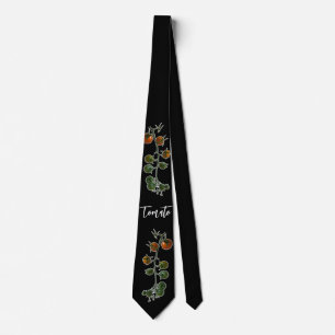 TOMATO VINE PHOTO NECK TIE