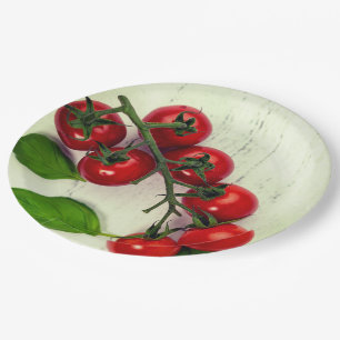 Tomato Vines Paper Plate