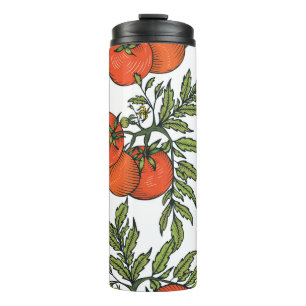 Tomato Vintage: Farm Market Illustration. Thermal Tumbler