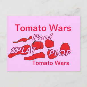 Tomato Wars Humour Card