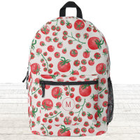 Tomato Watercolor Mediterranean Monogram Initial