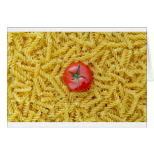 Tomato with fusilli pasta