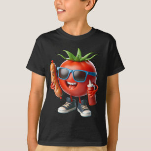  Tomato with Ketchup and Sausage   T-Shirt
