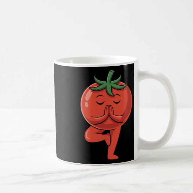 Tomato Yoga  Coffee Mug (Right)