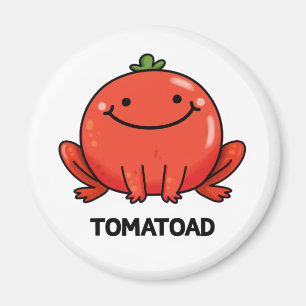 Tomatoad Cute Tomato Toad Pun Magnet