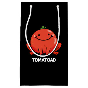Tomatoad Funny Tomato Toad Pun Dark BG Small Gift Bag