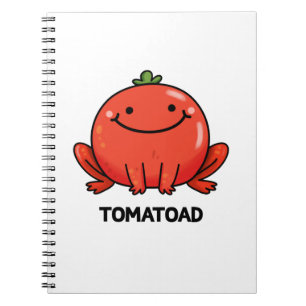 Tomatoad Funny Tomato Toad Pun Notebook
