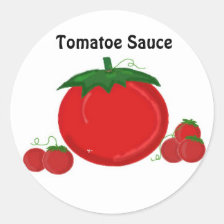 Tomatoe Sauce Classic Round Sticker