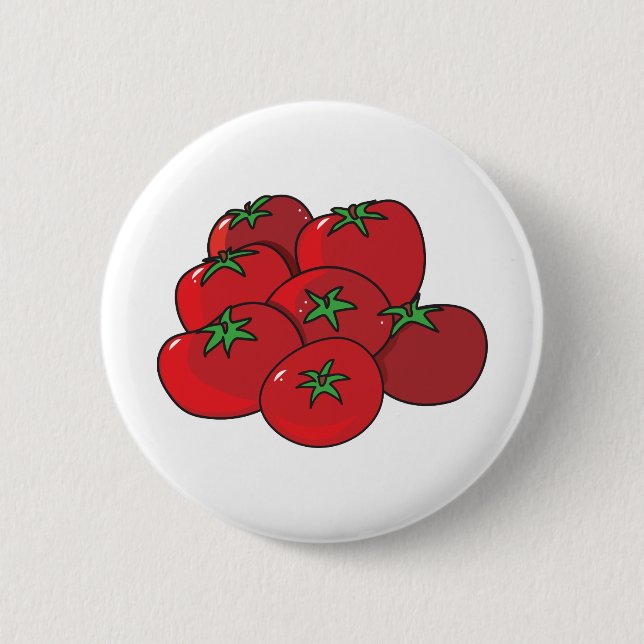 Tomatoes 2 Inch Round Button (Front)