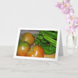Tomatoes and Green Peppers Card