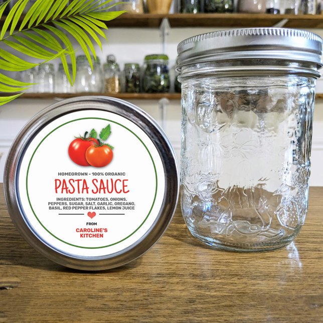 Tomatoes Canning Jar Personalized Label (Creator Uploaded)