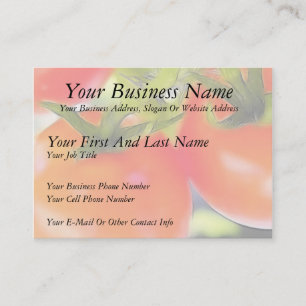 Tomatoes Close Up Business Card