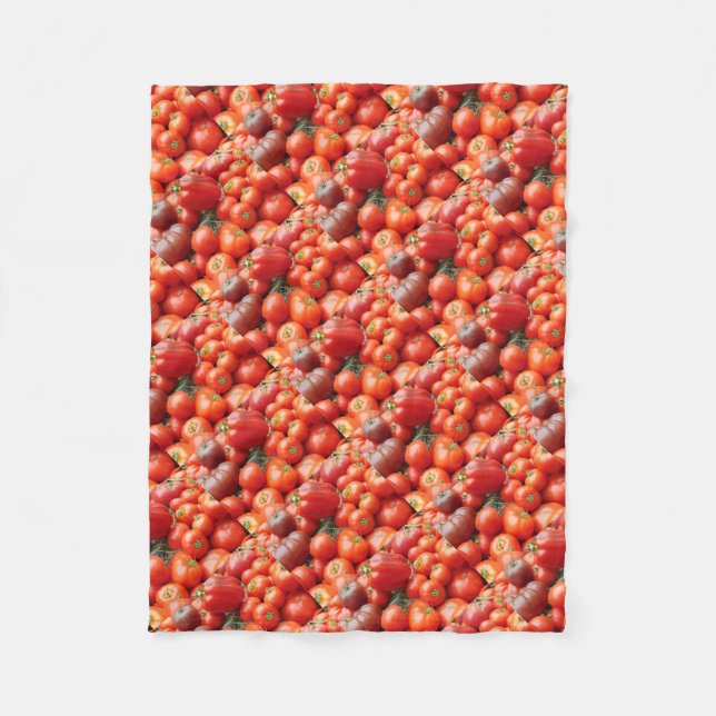 Tomatoes Fleece Blanket (Front)