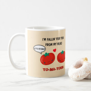 Tomatoes In Love Cute Romantic Valentine's Day Coffee Mug