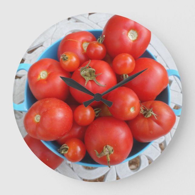 Tomatoes Large Clock (Front)