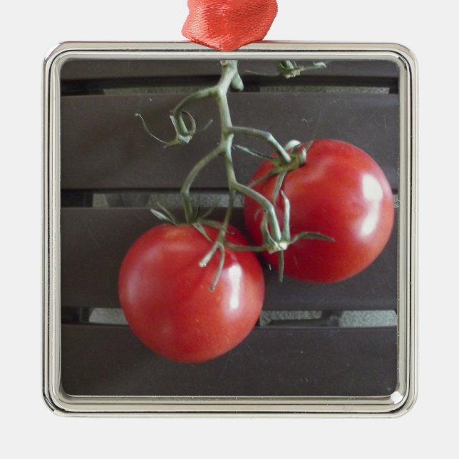 Tomatoes Metal Ornament (Front)