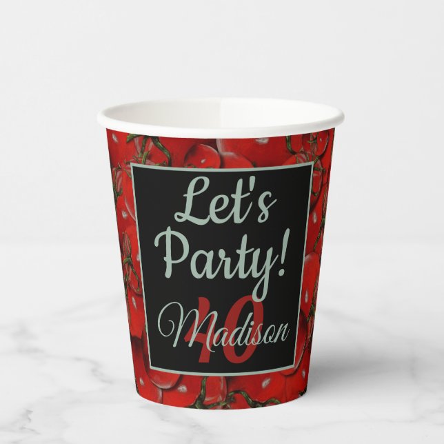Tomatoes Paper Cups (Left)