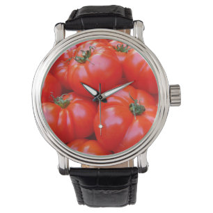 TOMATOES  ROUND CLOCK WATCH