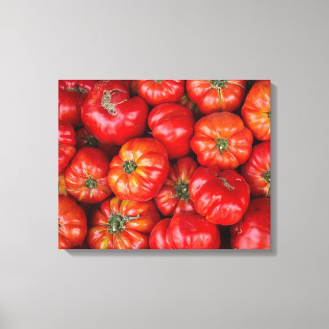 Tomatos At Market Canvas Print (Front)