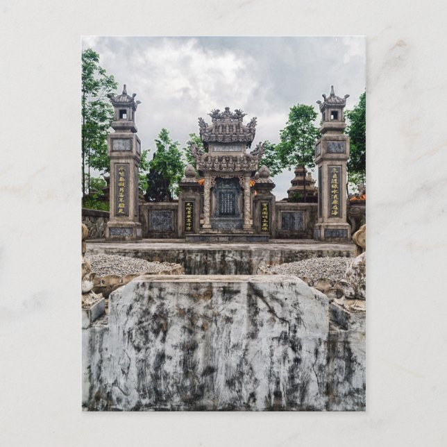 Tomb in Hue Graveyard, Vietnam Postcard (Front)