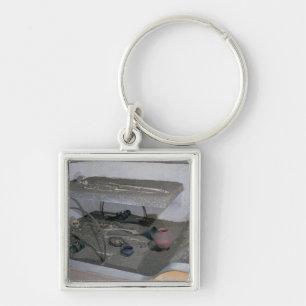 Tomb of a Gaulish chief and his chariot driver Keychain